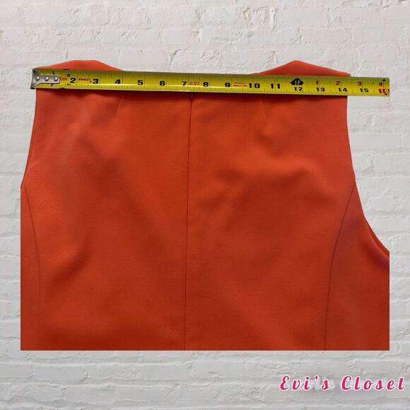 Calvin Klein Modern Essentials Porcelain Woman"s Midi Dress Coral Size 12 - Picture 11 of 12
